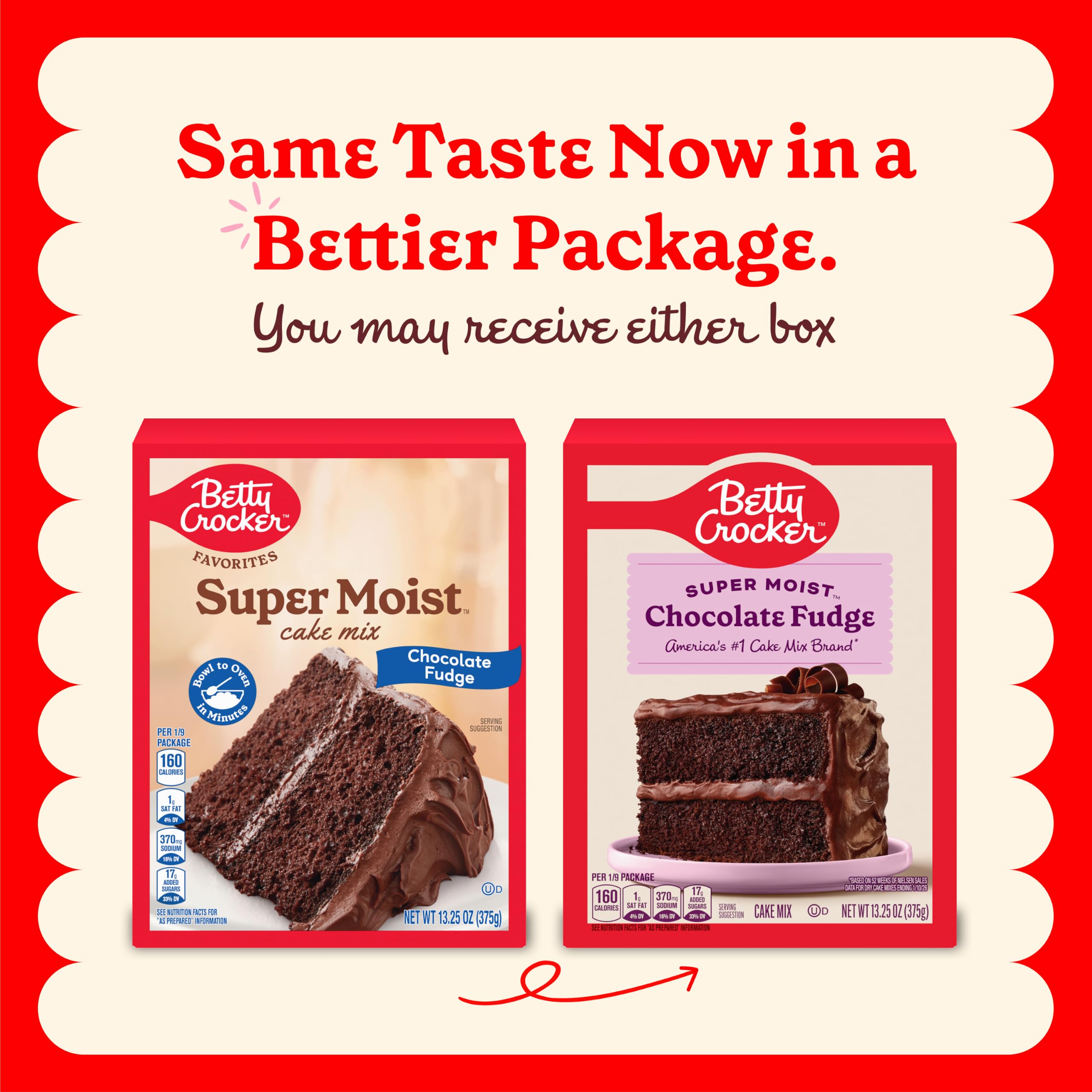 Amazon | Betty Crocker Favorites Super Moist Chocolate Fudge Cake